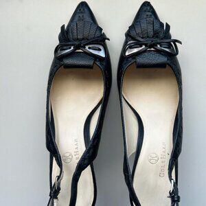 vintage black cole haan kitten heels